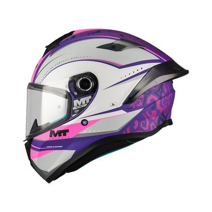 MT HELMETS TARGO S - OUTSIDE Integralhelm - Weiß / Lila