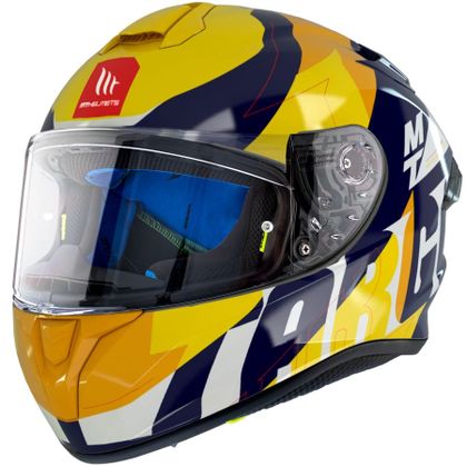 Casque MT HELMETS TARGO PRO - BIGER - Jaune / Noir Ref : MTH0064 