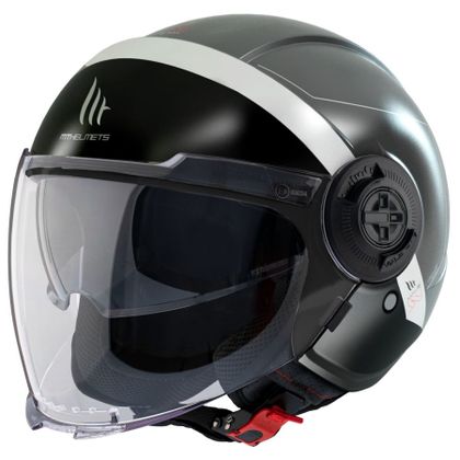 Casque jet MT HELMETS VIALE SV S - 68 UNITS - Gris Ref : MTH0075 