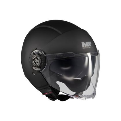 Casque jet MT HELMETS VIALE SV S - PURE - Noir