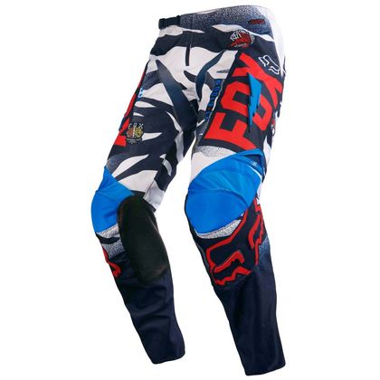 Pantalón de motocross Fox 180 VICIOUS PANT BLUE WHITE KIDS 2016 Ref : FX0842 