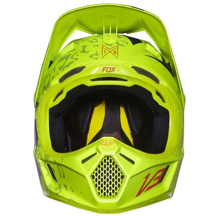 Casque cross Fox V3 CAUZ YELLOW 