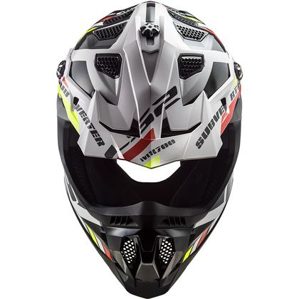 LS2 MX700 - SUBVERTER EVO - STOMP - WHITE BLACK 2023 Cross helmet