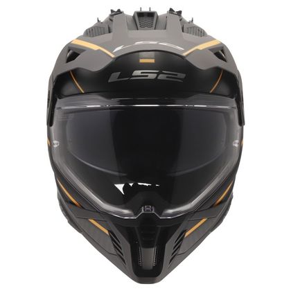 Casque intégral LS2 MX702 PIONEER II ATRON - Noir / Orange