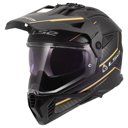 Casque intégral LS2 MX702 PIONEER II ATRON - Noir / Orange Ref : LS1454 