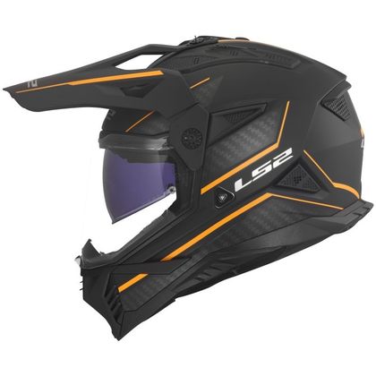 Casque intégral LS2 MX702 PIONEER II ATRON - Noir / Orange