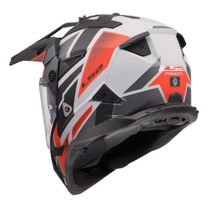LS2 MX702 PIONEER II BLOCK Integraalhelm - Grijs / Groen