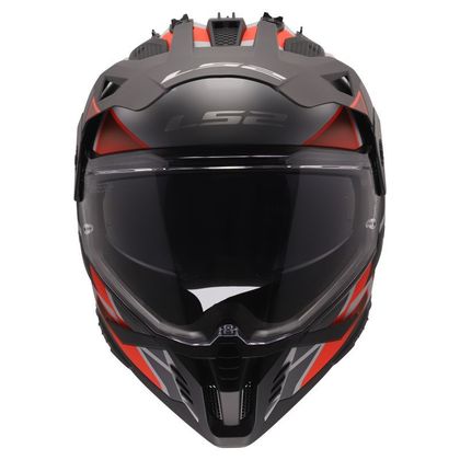 LS2 MX702 PIONEER II BLOCK Integraalhelm - Grijs / Groen