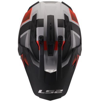 LS2 MX702 PIONEER II BLOCK Integraalhelm - Grijs / Groen