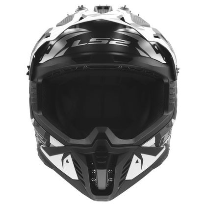LS2 MX708 FAST II GROTESK 2026 Cross-Helm - Schwarz / Grau