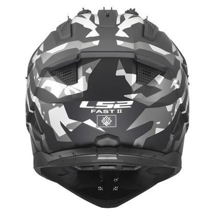 LS2 MX708 FAST II GROTESK 2026 Cross-Helm - Schwarz / Grau