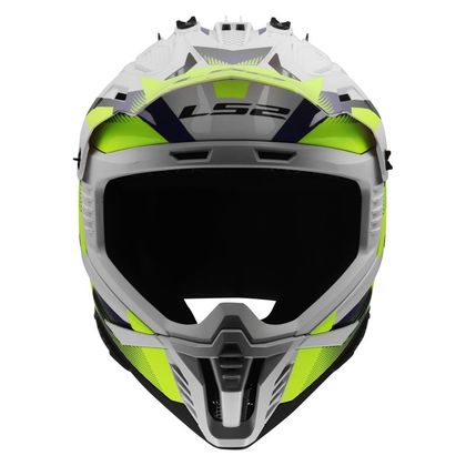 Casque cross LS2 MX708 FAST II FORT 2027 - Blanc / Jaune