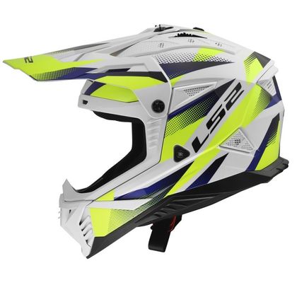 Casque cross LS2 MX708 FAST II FORT 2027 - Blanc / Jaune