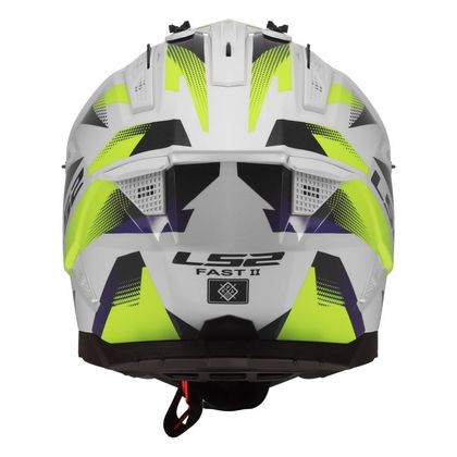 Casque cross LS2 MX708 FAST II FORT 2027 - Blanc / Jaune