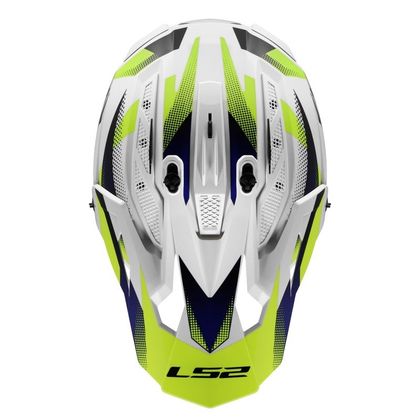 Casque cross LS2 MX708 FAST II FORT 2027 - Blanc / Jaune