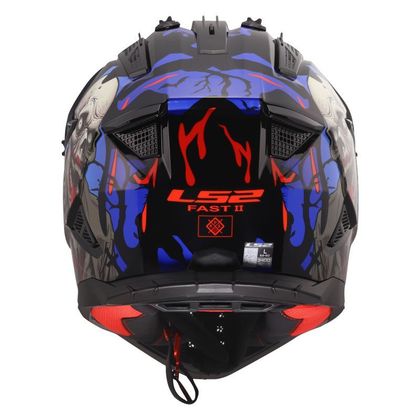 LS2 MX708 FAST II ZOMBIE II 2026 Cross-Helm - Schwarz / Rot