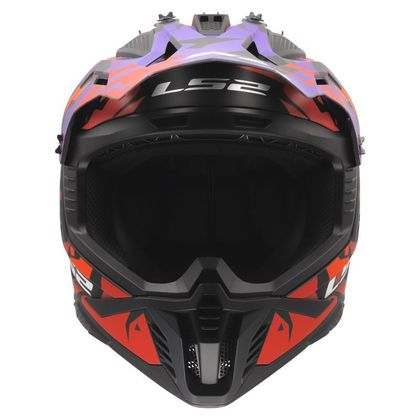LS2 MX708 FAST II GROTESK 2026 Cross-Helm - Orange / Lila