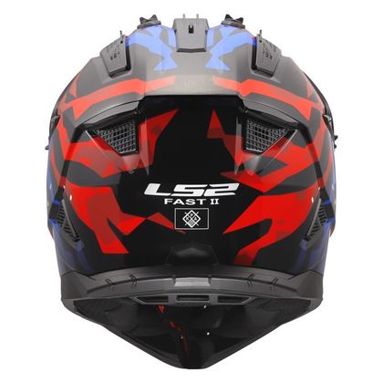 LS2 MX708 FAST II GROTESK 2026 Cross-Helm - Weiß / Blau