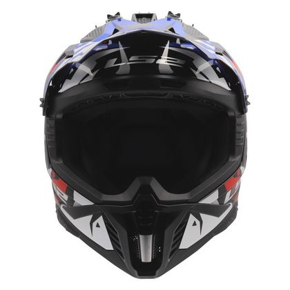 LS2 MX708 FAST II GROTESK 2026 Cross-Helm - Weiß / Blau