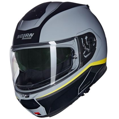 Casque Nolan N100-6 - INCOGNITO - Gris / Jaune Ref : NL1632-C945 