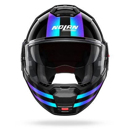 Casque modulable Nolan N120-1 LINEO - Bleu / Violet