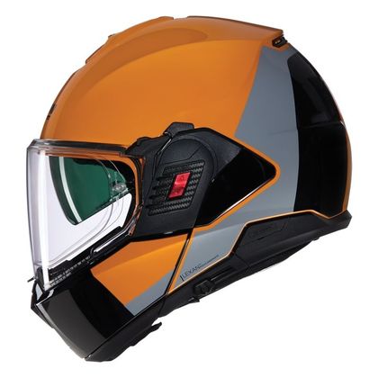 Casque Nolan N120-1 - GRAFO - Orange / Gris