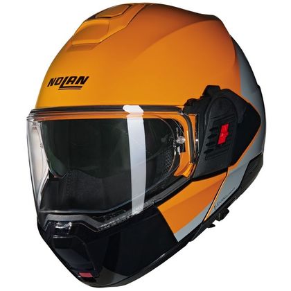 Casque Nolan N120-1 - GRAFO - Orange / Gris Ref : NL1642-C188 