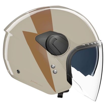 Jet-hjälm Nolan N20-2 VISOR IMPETO - Vit / Brun