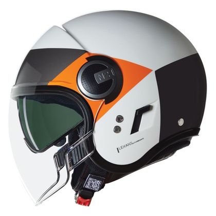 Casque Nolan N21 VISOR - ONIRICO - Blanc / Orange