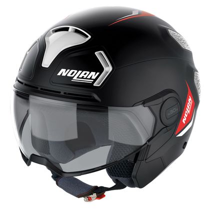 Nolan N30-4 T - OPRICHTING Helm - Zwart / Wit