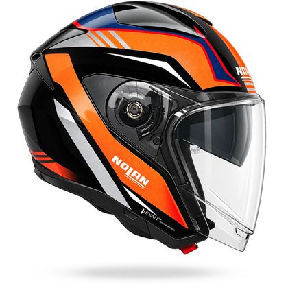 Casque jet Nolan N40-6 PIEGA - Gris / Orange