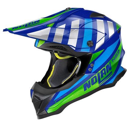 Casco de motocross Nolan N53 - CLIFFJUMPER - CAYMAN BLUE GREEN 2022