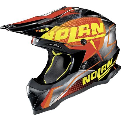 Casco de motocross Nolan N53 SIDEWINDER CHROME 2018 Ref : NL0991 