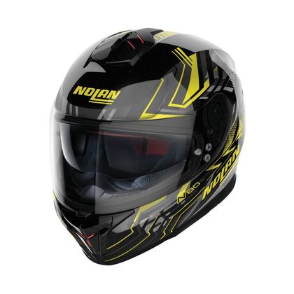 Casco Nolan N80-8 - TURBOLENCE N-COM - Nero / Giallo