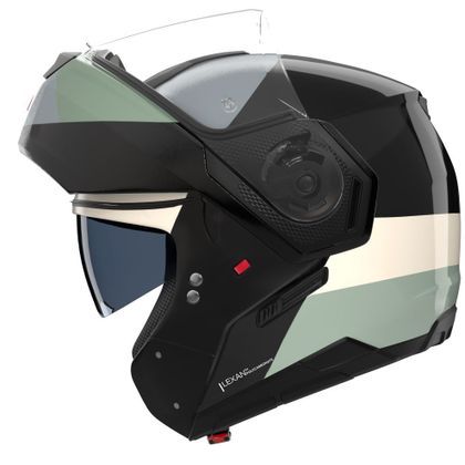 Nolan N90-3 BLOCCO Modulaire helm - Zwart / Wit