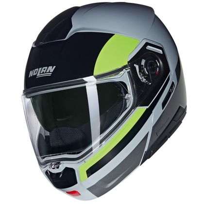Casque Nolan N90-3 - ROBOTO - Gris / Noir Ref : NL1663-C61371 