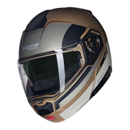 Casque Nolan N90-3 - ROBOTO - Beige / Noir Ref : NL1663-C12812 