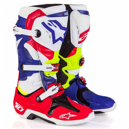 Alpinestars TECH 10 - LIMITIERTE REIHE MX DES NATIONS - 2017 2017 Cross-Stiefel Ref : AP10765 