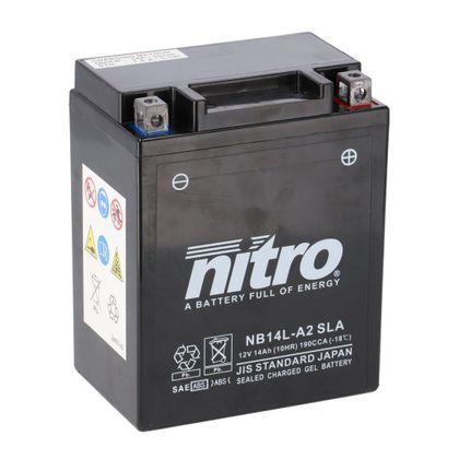 Batterie Nitro NB14L-A2 SLA FERME TYPE ACIDE SANS ENTRETIEN/PRÊTE À L'EMPLOI