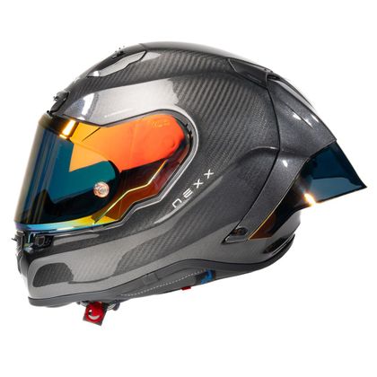 Nexx X.R3R CARBON VOLCANO Helm - Zwart / Rood