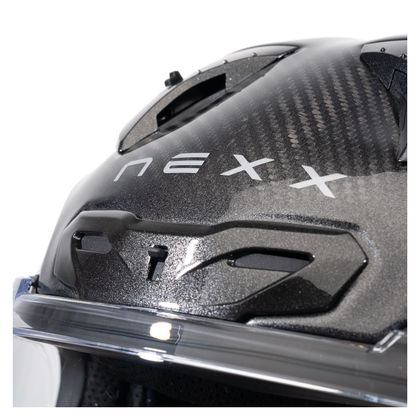 Nexx X.R3R CARBON VOLCANO Helm - Zwart / Rood