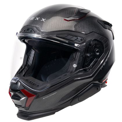 Nexx X.WST3 CARBON VOLCANO Helm - Zwart / Rood