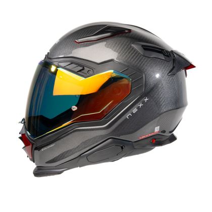 Nexx X.WST3 CARBON VOLCANO Helm - Zwart / Rood