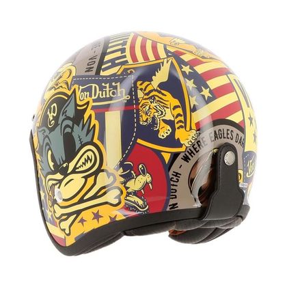 Helstons VON DUTCH BIG CAT Jet helmet - Black / Grey