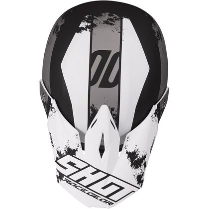 Casco de motocross Shot FURIOUS - SHADOW - BLACK WHITE MATT 2020