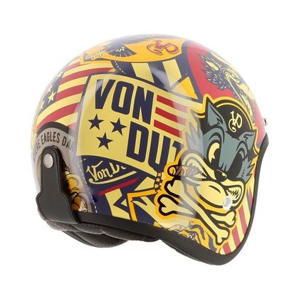Helstons VON DUTCH BIG CAT Jet helmet - Black / Grey