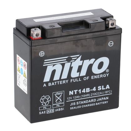 Batería Nitro YT14B-4 AGM cerrada Tipo ácido sin mantenimiento