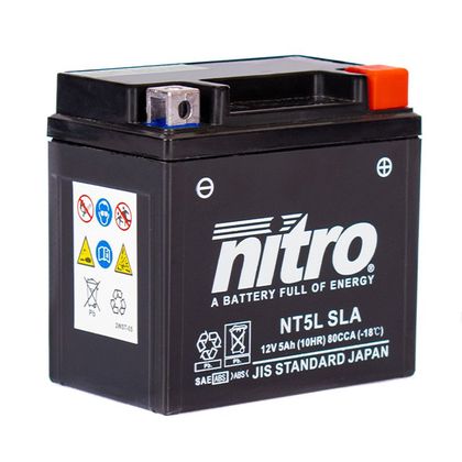 Batteria Nitro YTC5L-BS AGM chiusa Tipo acido Senza manutenzione