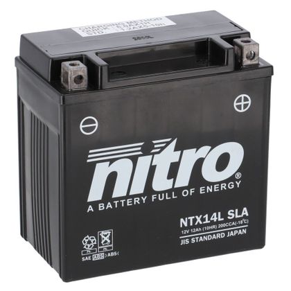 Batteria Nitro YTX14L-SLA TIPO CHIUSA  ACIDO SENZA MANUTENZIONE/PRONTO ALL'USO