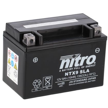 Batería Nitro YTX9-SLA SLA CERRADA TIPO ÁCIDO SIN MANTENIMIENTO/LISTA PARA USAR